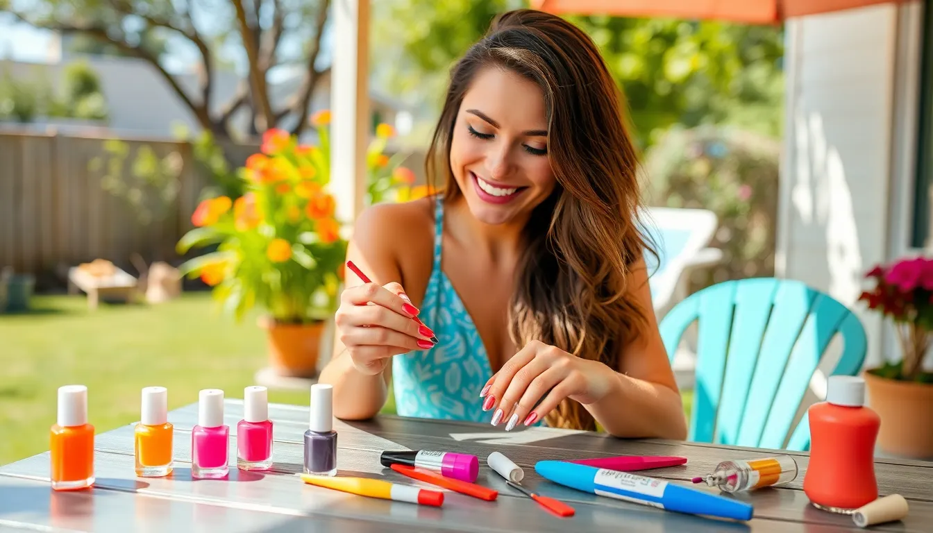 25 Simple Summer 2025 Nail Art Designs You Can DIY at Home 14 25 Simple Summer 2025 Nail Art Designs You Can DIY at Home 13