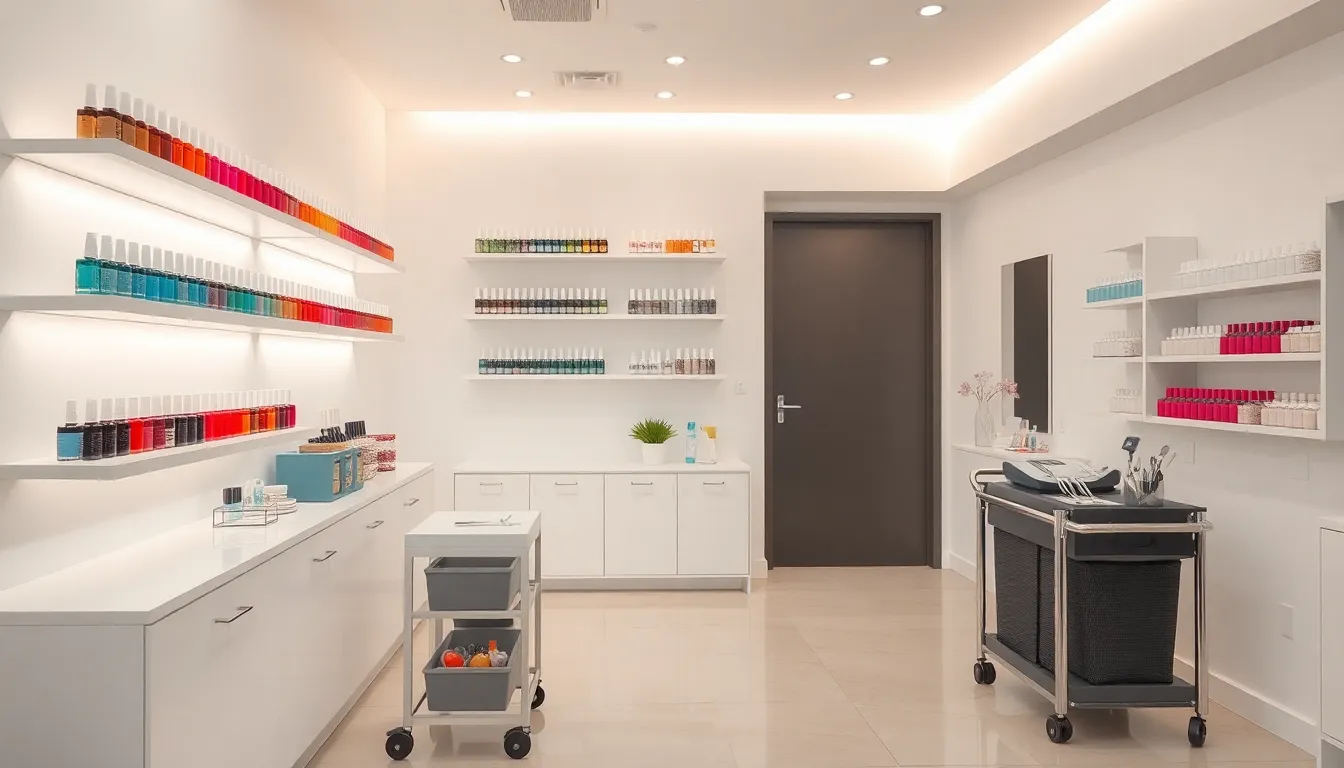 25 Stunning Nail Salon Decor Ideas to Transform Your Interior Design 14 25 Stunning Nail Salon Decor Ideas to Transform Your Interior Design 13