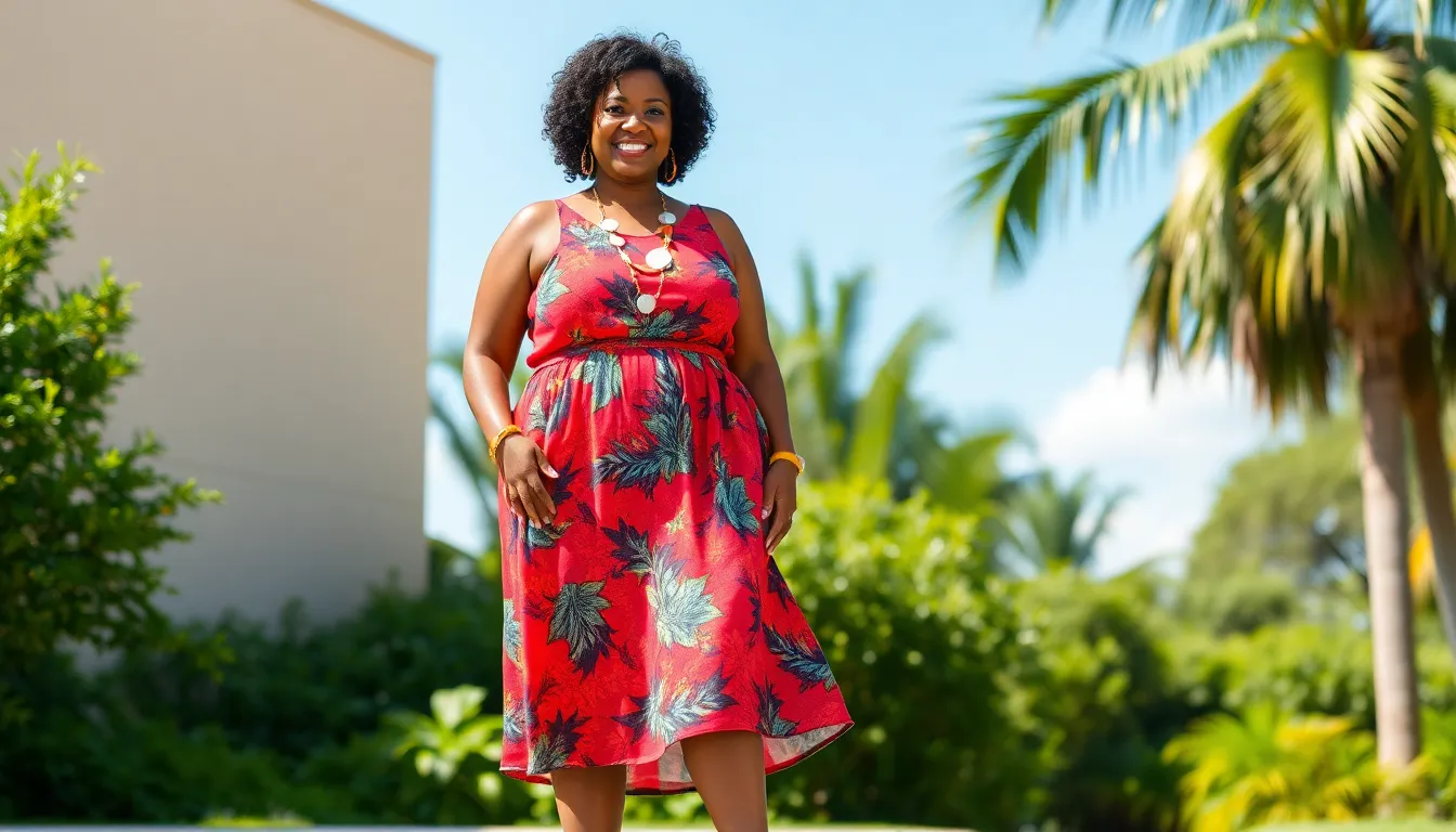 25 Stunning Plus Size Summer Outfits for Black Women That Beat the Heat 13