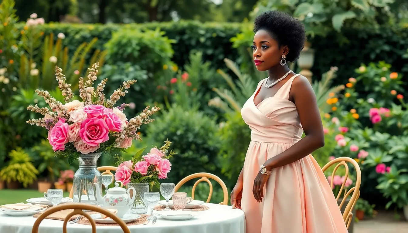 25 Stunning Tea Party Outfits for Black Women That Turn Heads 14 25 Stunning Tea Party Outfits for Black Women That Turn Heads 13