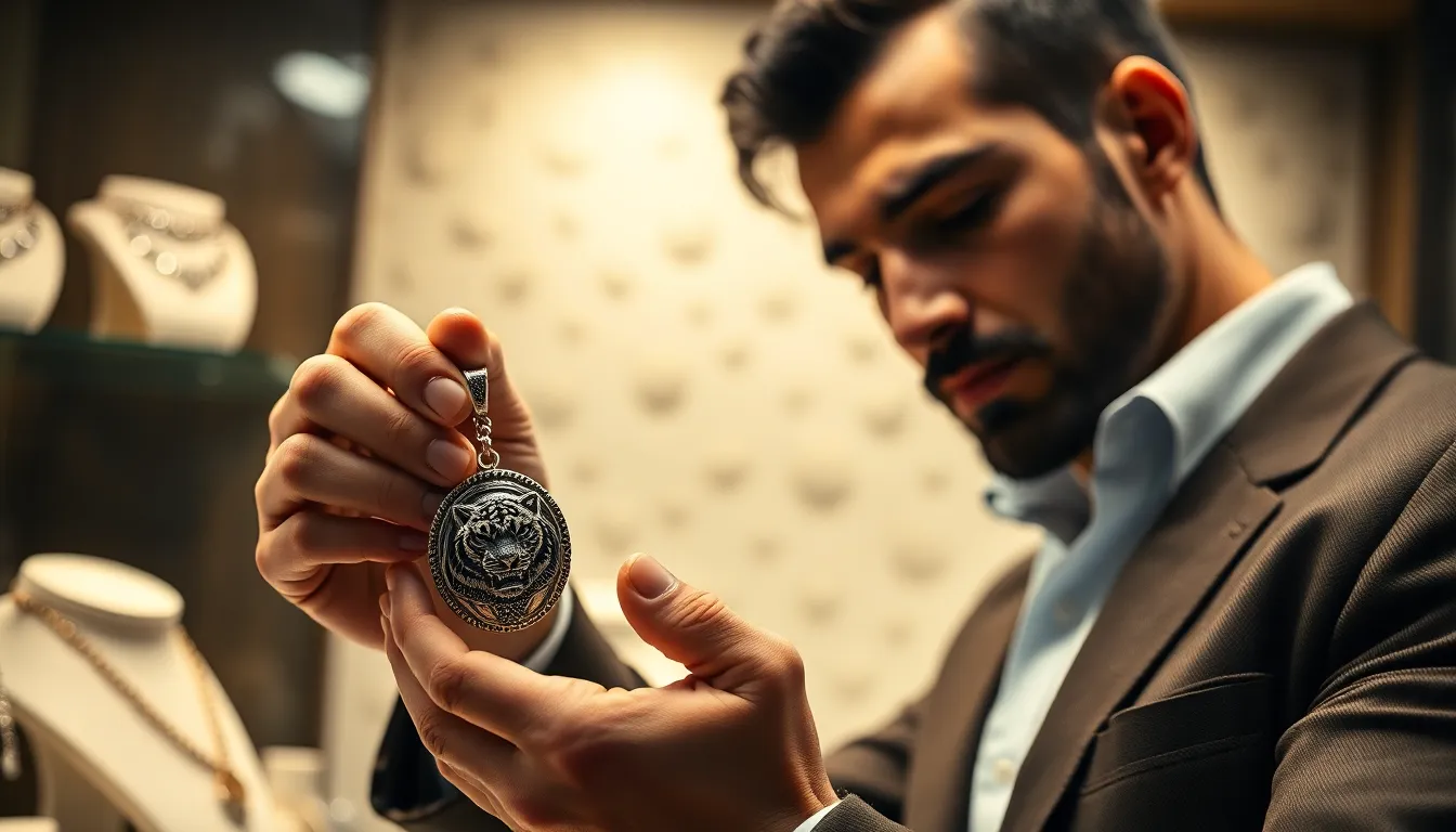 Tiger Nail Pendant Designs for Men: Bold Symbols of Strength & Style 13