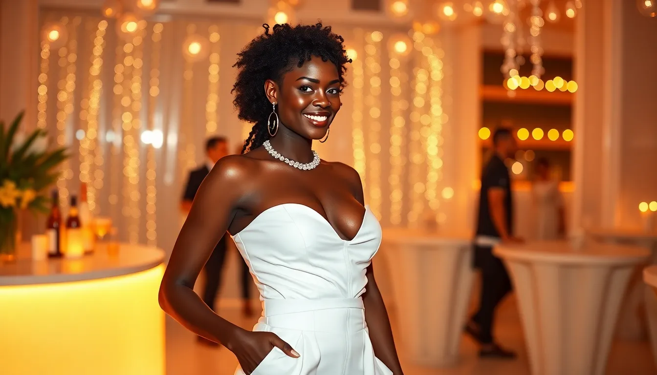25 Stunning All White Party Outfits for Black Women That Turn Heads 16 25 Stunning All White Party Outfits for Black Women That Turn Heads 15