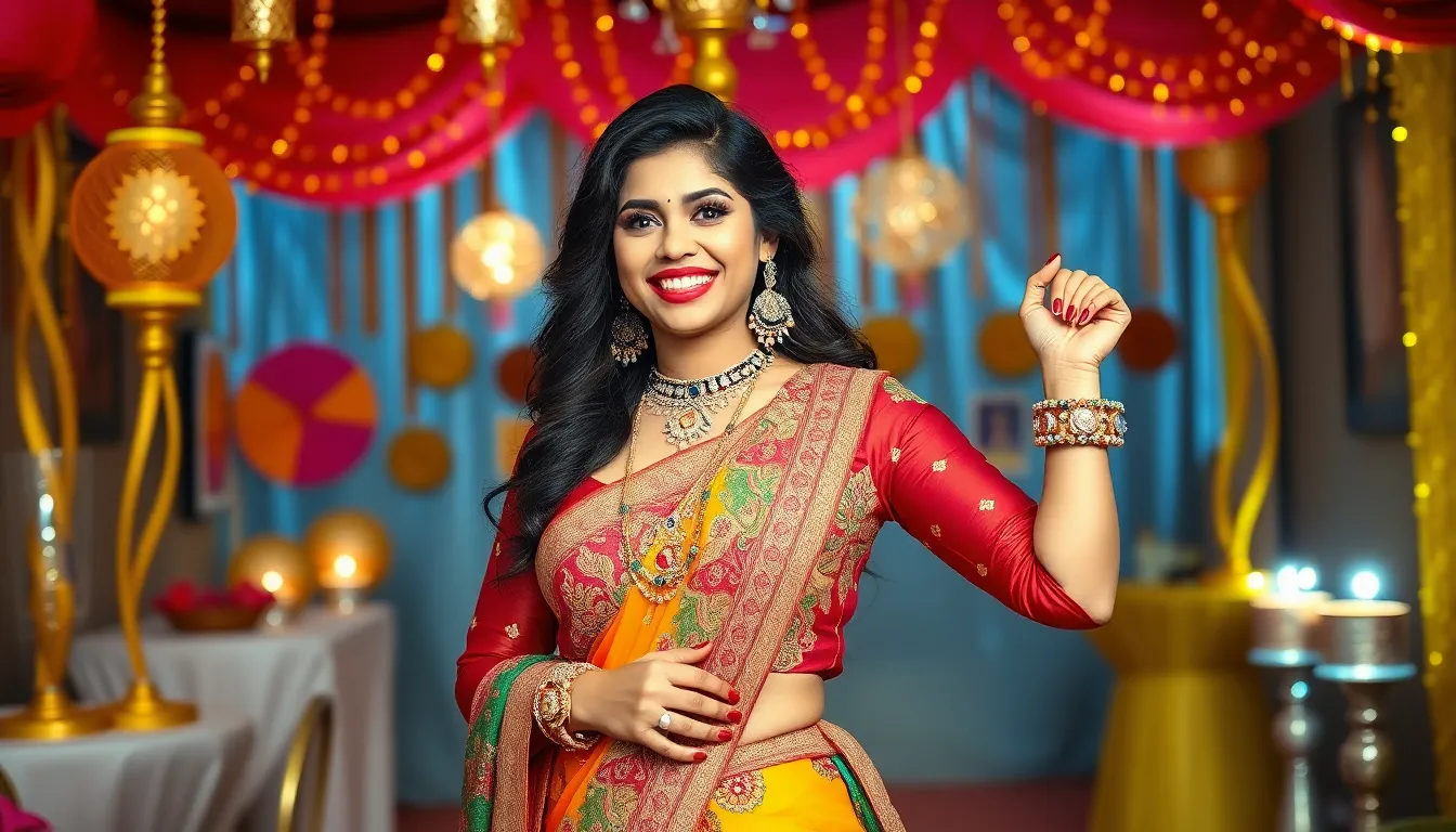 25 Stunning Bollywood Theme Party Outfits for Women That'll Make You Shine 16 25 Stunning Bollywood Theme Party Outfits for Women That'll Make You Shine 15