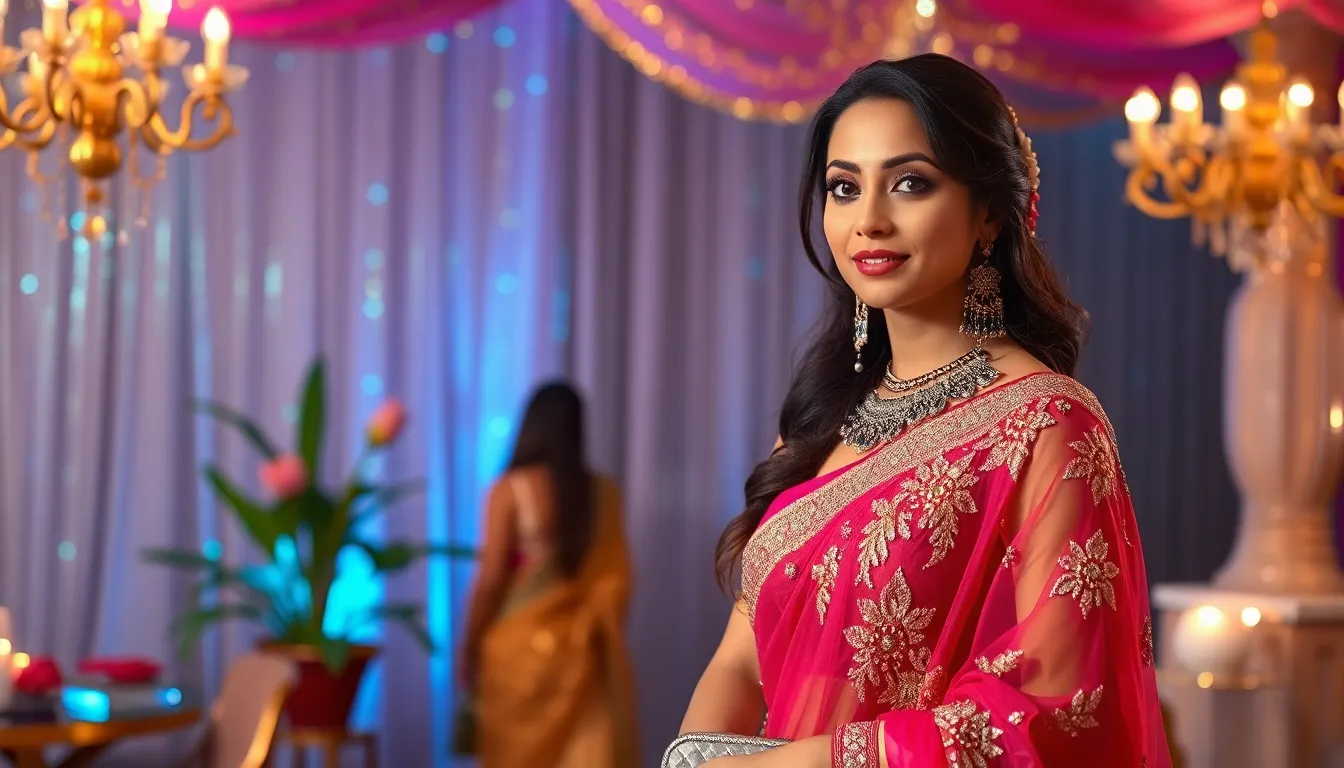 25 Stunning Net Saree Blouse Designs for Party Wear That'll Make You Stand Out 16 25 Stunning Net Saree Blouse Designs for Party Wear That'll Make You Stand Out 15