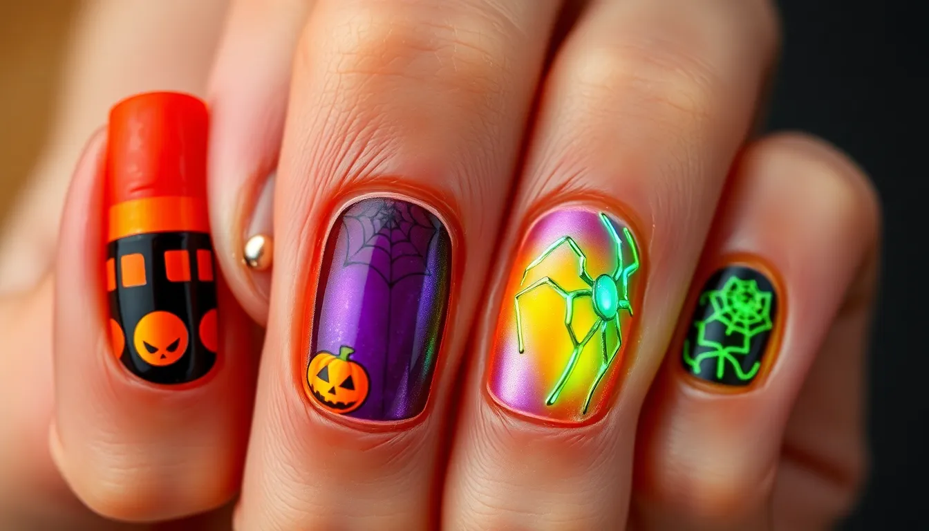 50+ Spooky Nail Designs Ideas for Halloween That'll Make You the Queen of Scary 16 50+ Spooky Nail Designs Ideas for Halloween That'll Make You the Queen of Scary 15