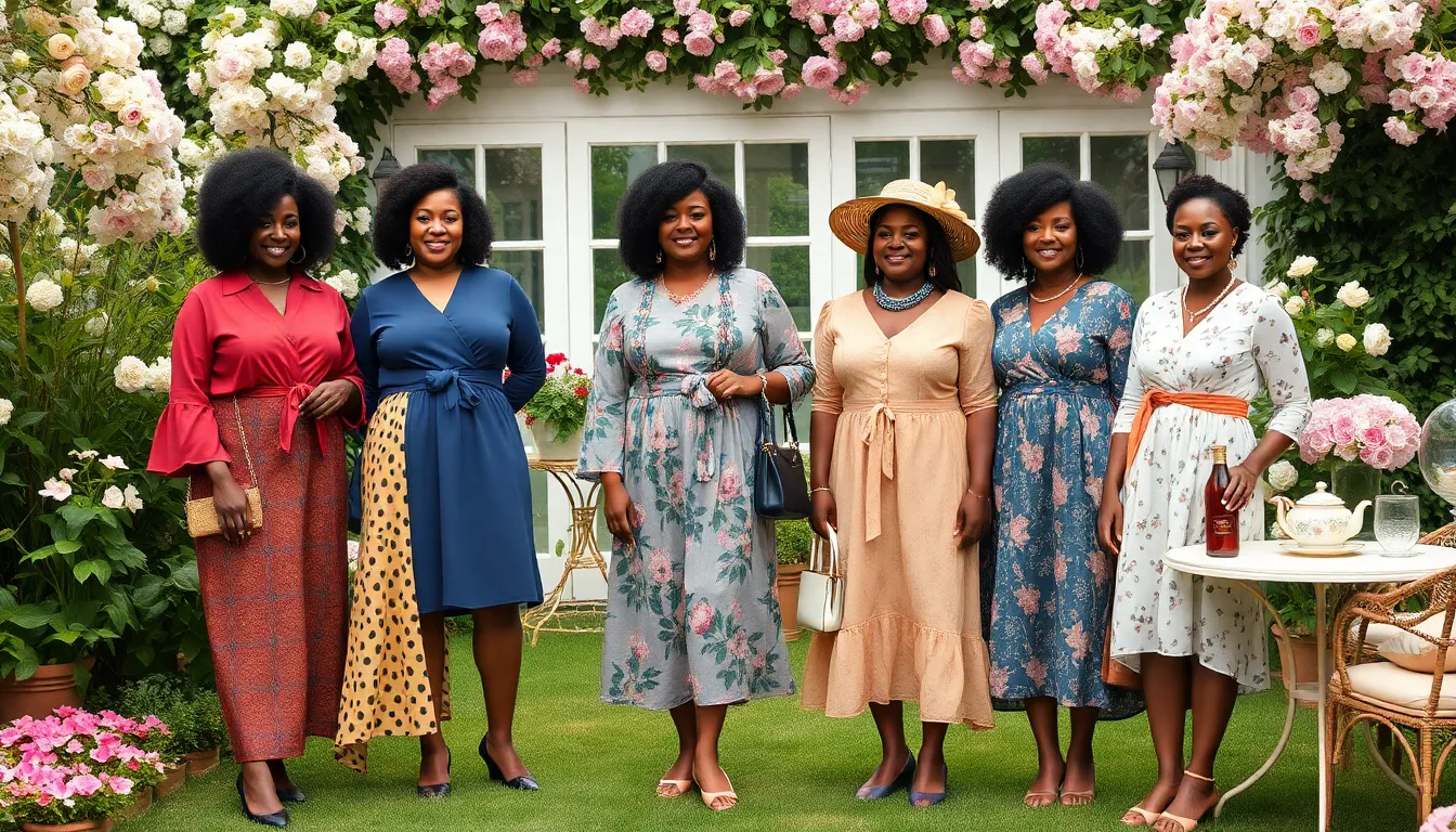 25 Stunning Tea Party Outfits for Black Women That Turn Heads 16 25 Stunning Tea Party Outfits for Black Women That Turn Heads 15