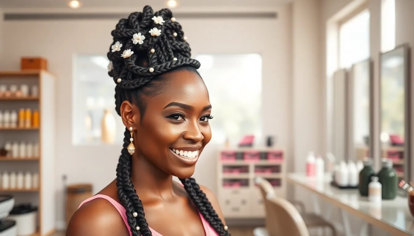 25 Stunning Braids for Wedding Hair Black Women Need to See in 2025 18 25 Stunning Braids for Wedding Hair Black Women Need to See in 2025 17