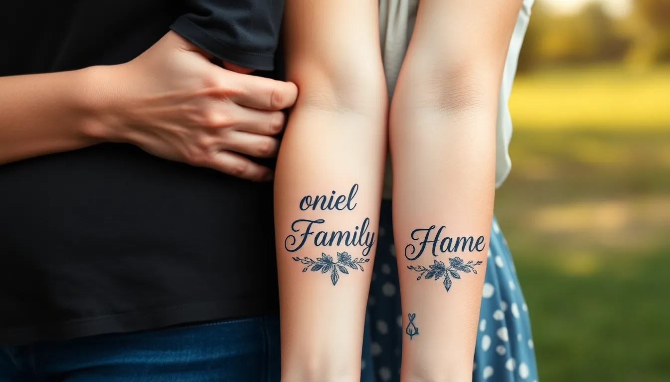 50+ Beautiful Family Name Tattoo Ideas for Women: Designs That Honor Your Loved Ones 17