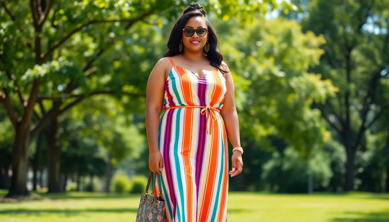 15 Flattering Plus Size Summer Outfits That Hide Your Big Stomach Perfectly 17