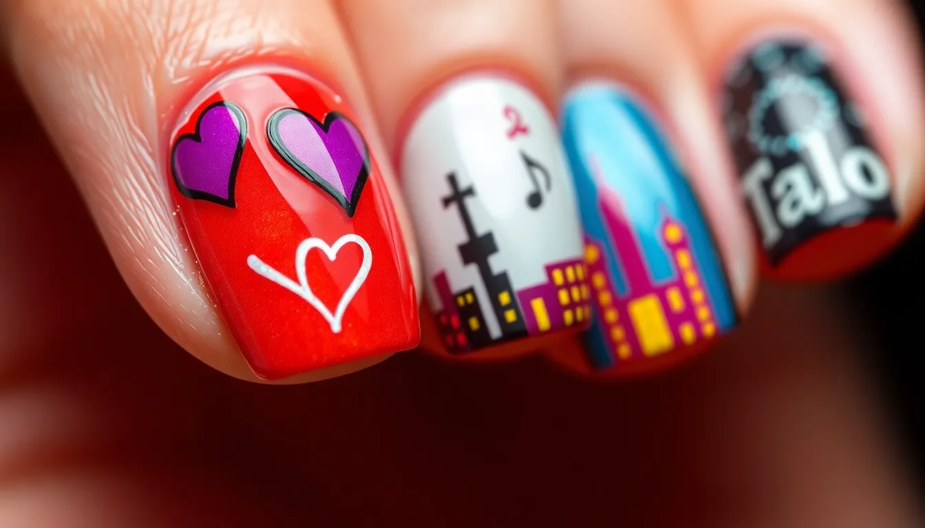 50 Taylor Swift Nail Ideas for Eras Tour: Every Album Inspired Design 19