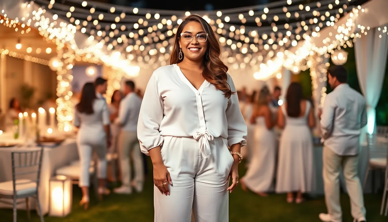 Stunning All White Party Outfits Plus Size: 15 Flattering Looks That Turn Heads 2 Stunning All White Party Outfits Plus Size: 15 Flattering Looks That Turn Heads 1