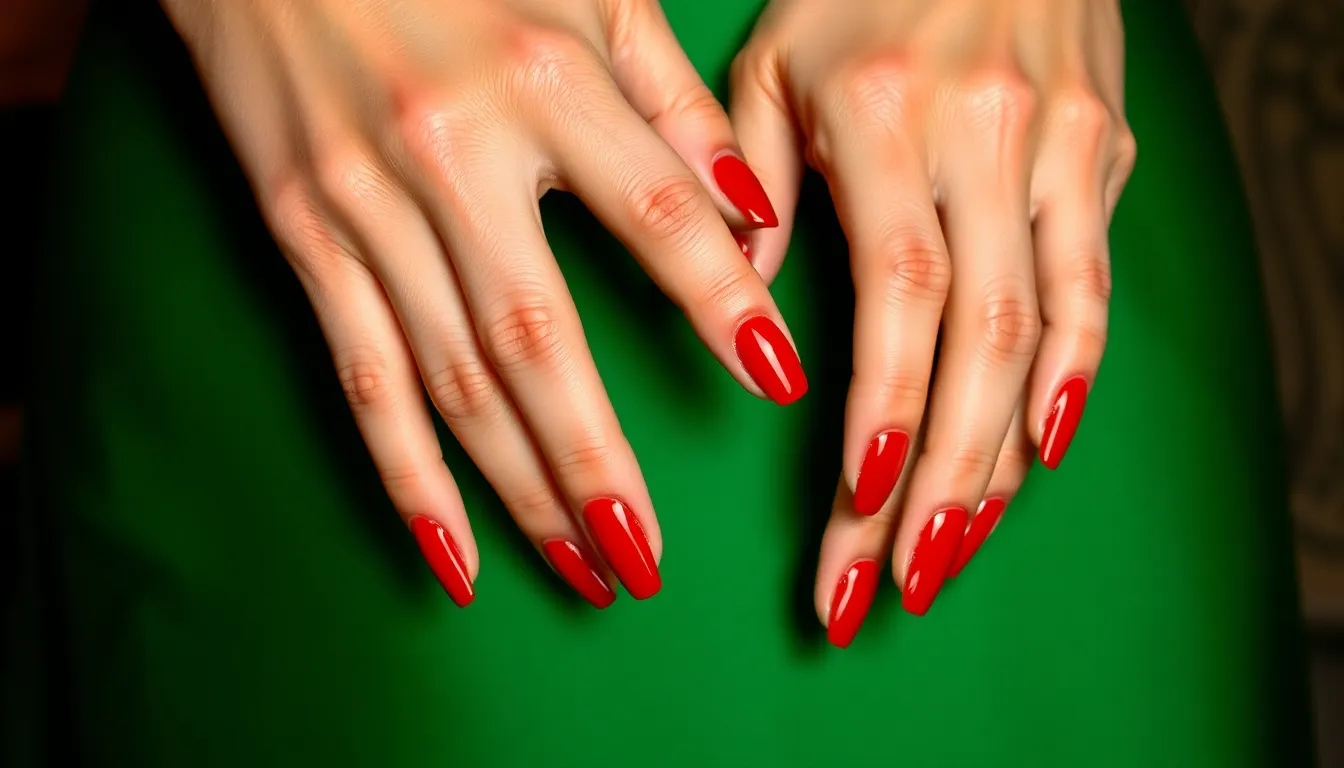 10 Best Nail Colors for Emerald Green Dress That Look Absolutely Stunning 2 10 Best Nail Colors for Emerald Green Dress That Look Absolutely Stunning 1