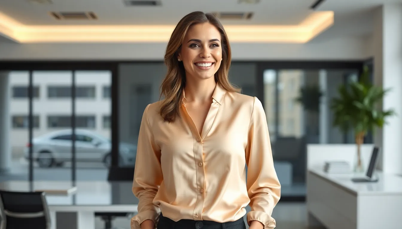 25 Best Office Blouses for Women Work Outfits That Command Respect in 2025 1