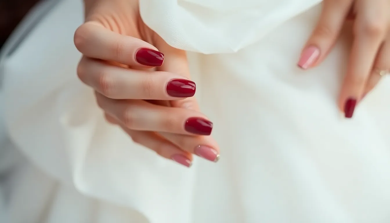 15 Classy Red Nail Art Designs for Your Wedding Day That'll Steal the Show 2 15 Classy Red Nail Art Designs for Your Wedding Day That'll Steal the Show 1