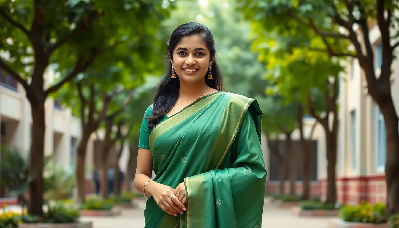 Traditional Day Outfit for College Saree: Complete Style Guide for Students 2 Traditional Day Outfit for College Saree: Complete Style Guide for Students 1