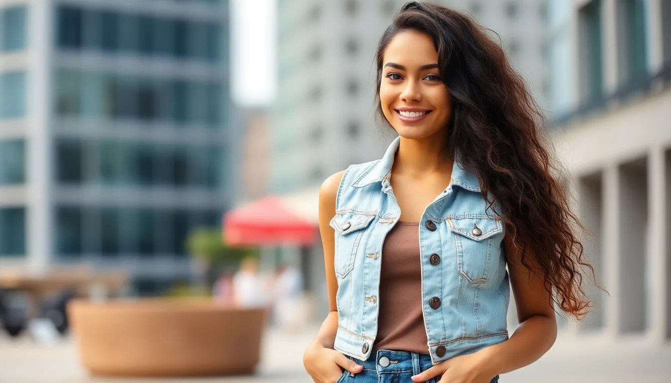 25 Stylish Vest and Jeans Outfits for Women That Look Effortlessly Chic 1