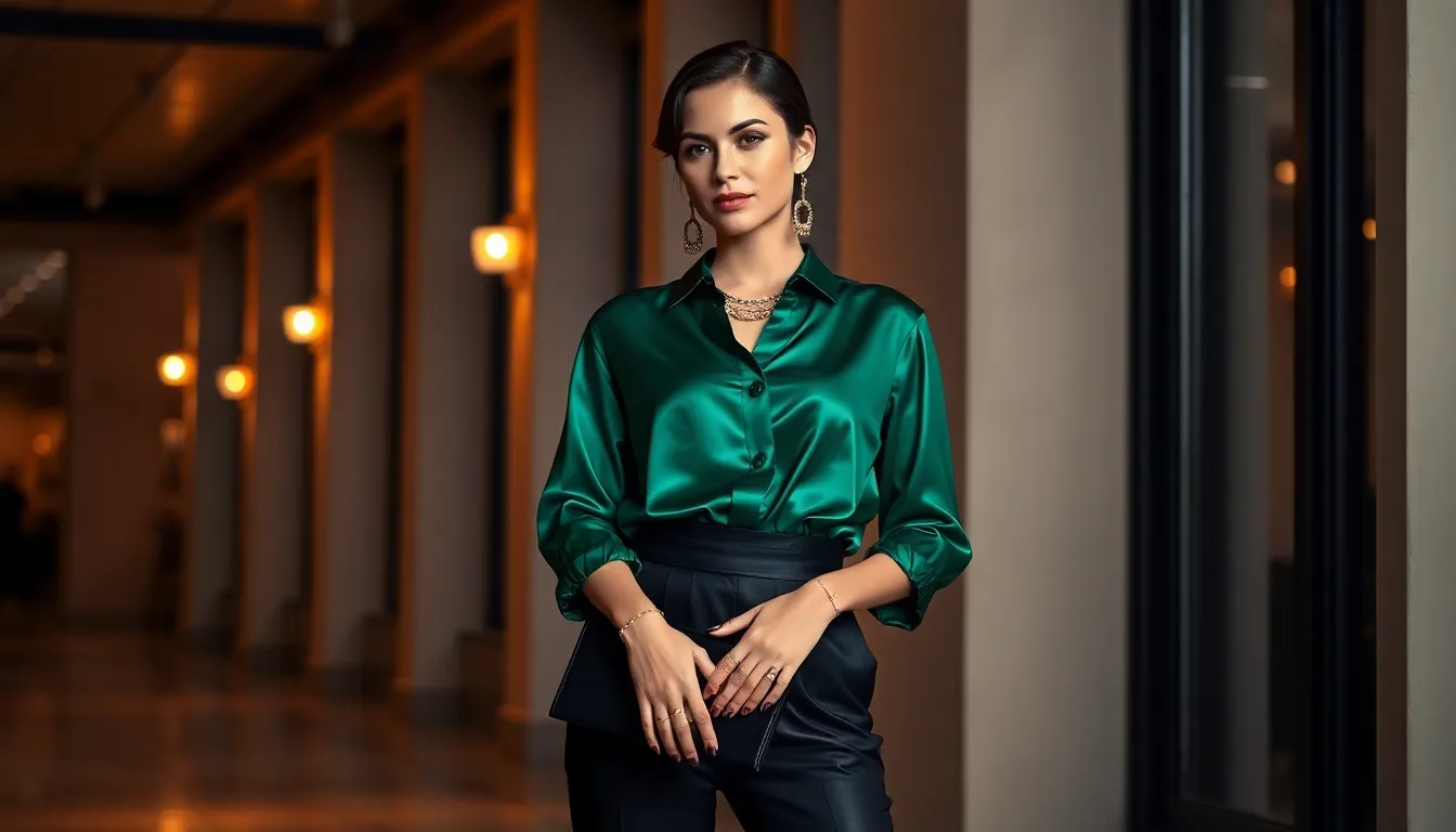 25 Stunning Green Shirt Outfits for Women: From Casual to Chic Styling Ideas 9