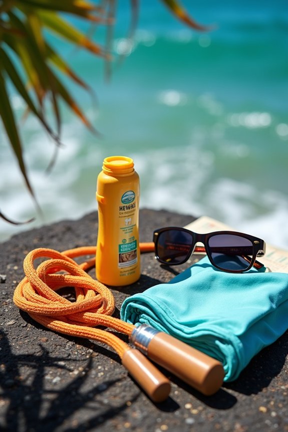 beach island outdoor week long packing