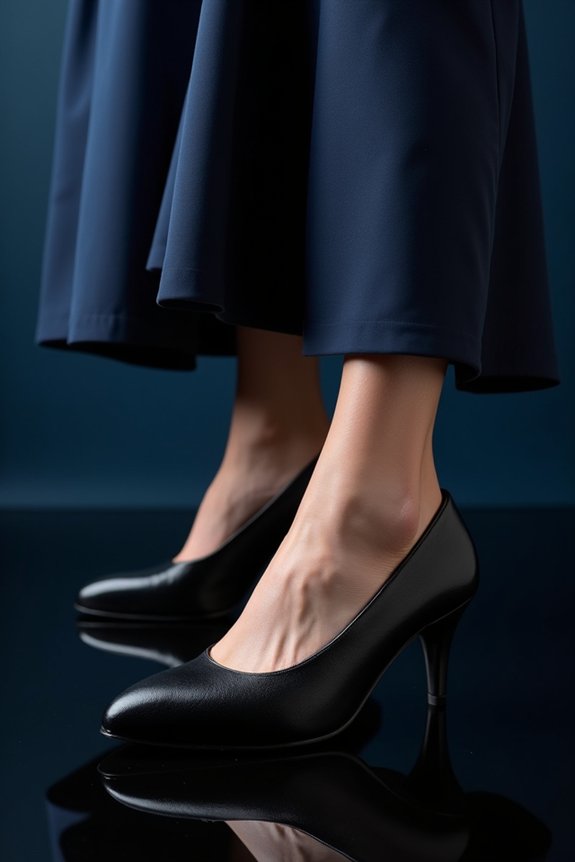 black pumps navy wedding complete look