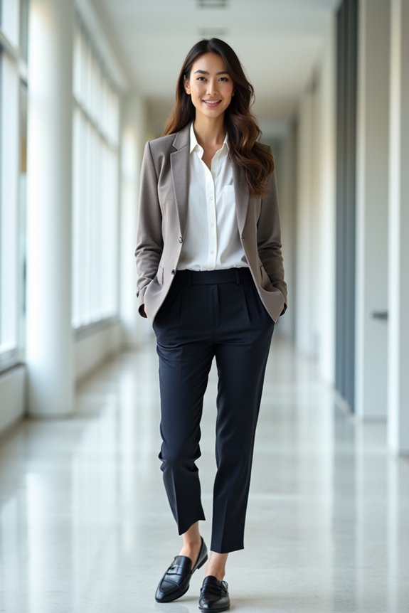 bottoms fit for balanced professional silhouette