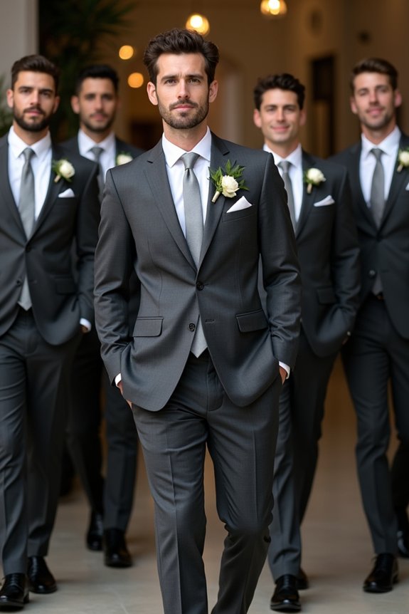 charcoal grey formal versatile canvas