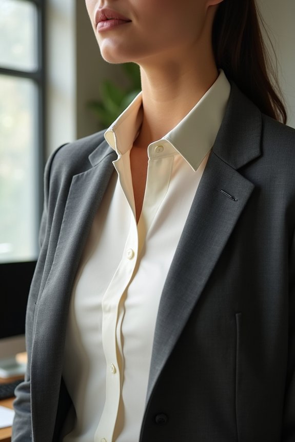 clean wrinkle free blouse presentation