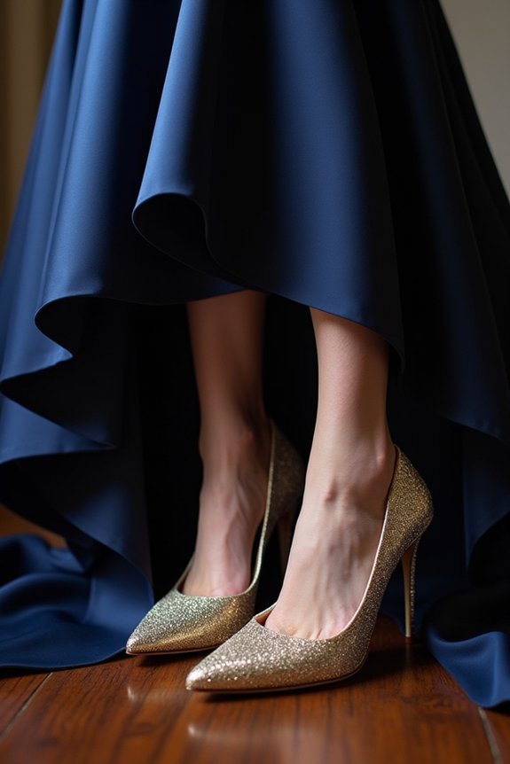 metallic navy shoe color compatibility guide