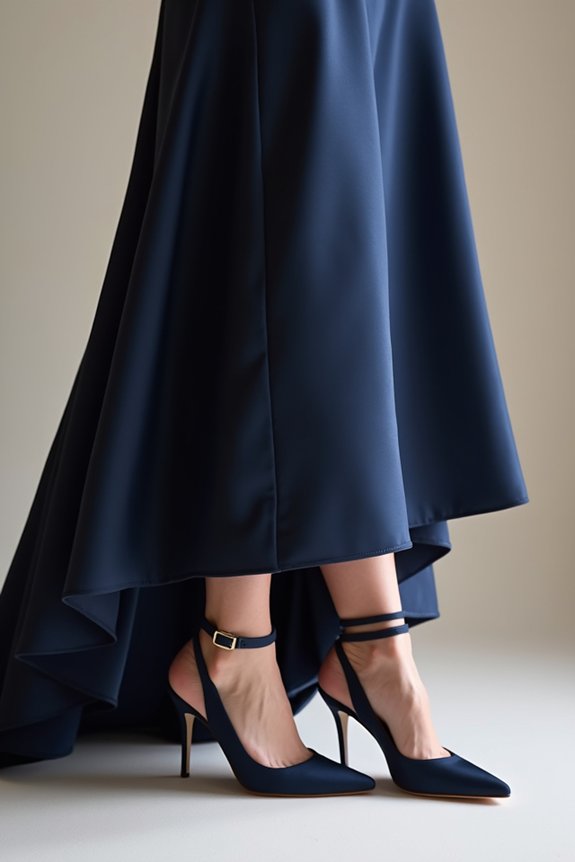 monochromatic navy footwear cohesion