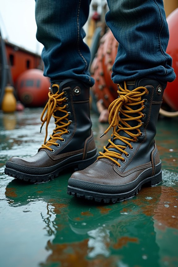 non slip boat deck footwear guidelines
