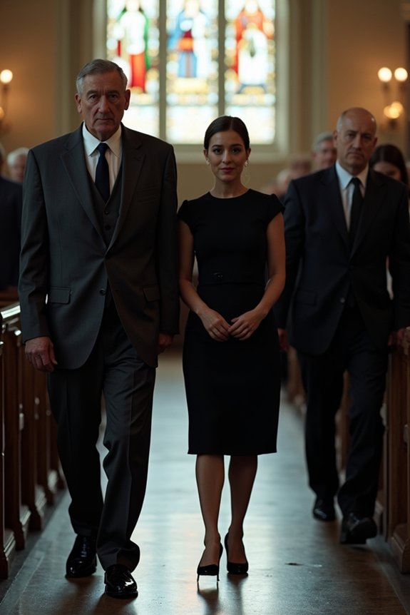 subdued attire respectful wake dress